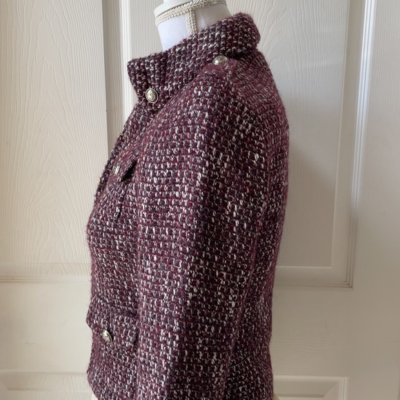 Sinequanone Burgundy Tweed Jacket NWOT - Picture 5 of 11
